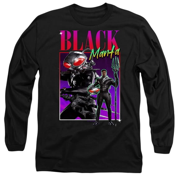 Aquaman and the Lost Kingdom 90'S Style Black Manta Unisex Adult Long-Sleeve T Shirt