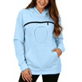 thumbnail image 2 of Cat Pouch Hoodie Pet Carrier Sweatshirt Large Pocket Pullover Shirt Wearable Cat Dog Carrier Hoodie, 2 of 6