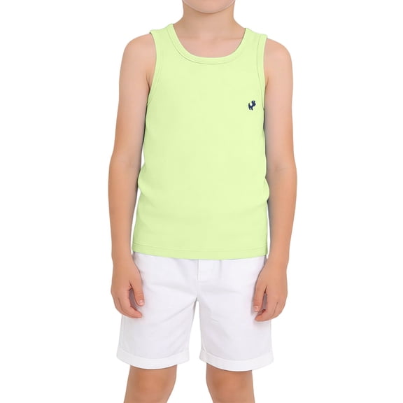 YunPes Toddler Tank Tops Boys Girls Sleeveless Shirts Cotton Soft Summer Tee for Kids 1‐14 Years Youth Soft Athletic Undershirts