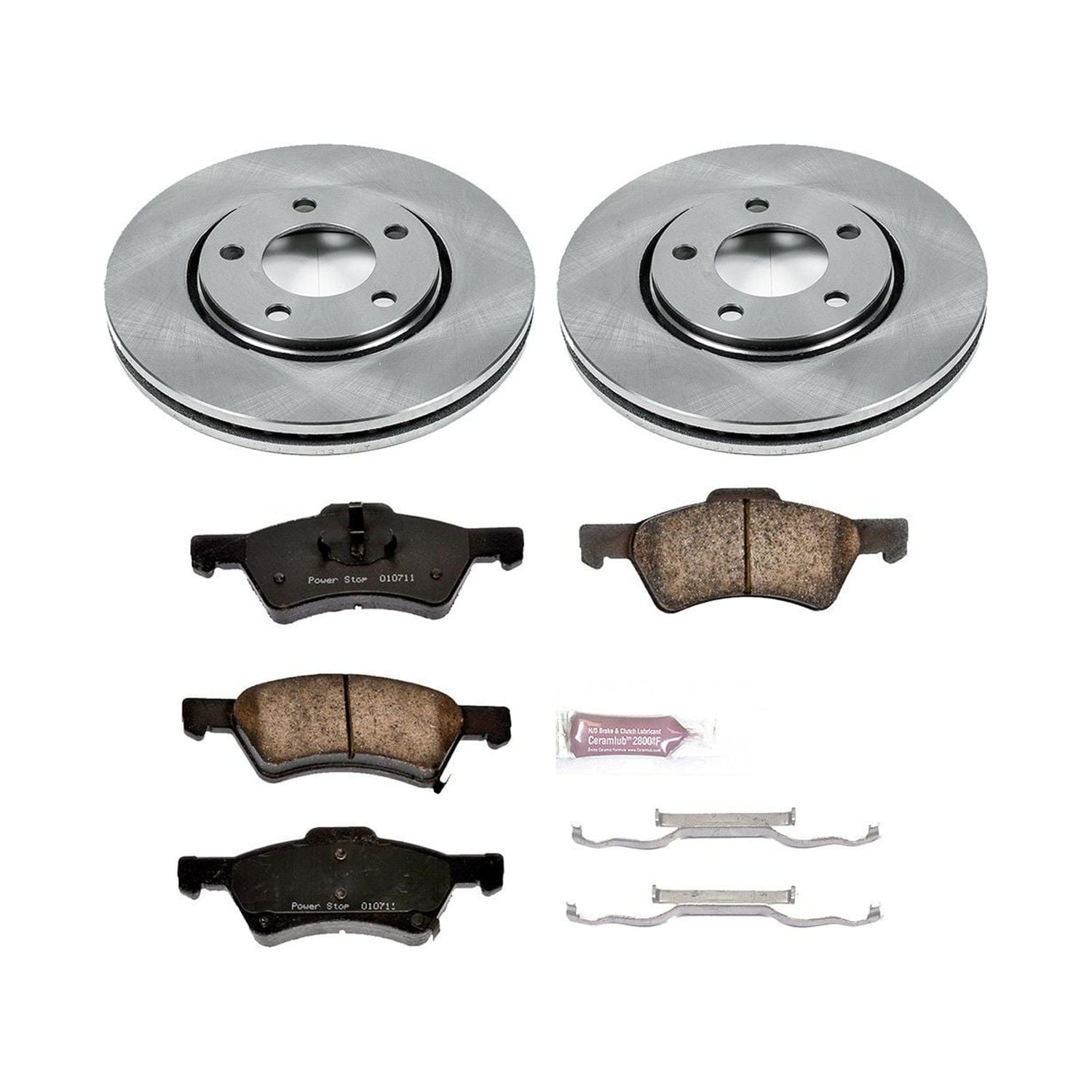 Power Stop Front Stock Replacement Brake Pad and Rotor Kit KOE5247