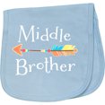 thumbnail image 2 of Inktastic Middle Brother Arrow Baby Burp Cloth, 2 of 3