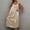 Beige, variant on Women's Sleeveless Ice Silk Nightgown Loose Plus Size Sleep Dress Lace Trim Breathable Cooling Summer Nightshirt Lightweight Casual Lounge Homewear Comfortable for Women