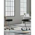 thumbnail image 1 of Set de 2 Bancos Giratorios con Ruedas Negros | Asiento con ruedas Móvil Moderno Multiusos, 1 of 6