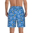thumbnail image 3 of KLL Tennis Men's Casual Summer Beach Shorts Hawaiian Shorts with Pockets-XX-Large, 3 of 5
