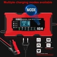 thumbnail image 3 of 10A 12V LiFePO4 Batteriladdare, Smart Batteriladdare med Automatisk Reparationsfunktion och LCD-Skärm, Bilbatteriladdare, 3 of 5
