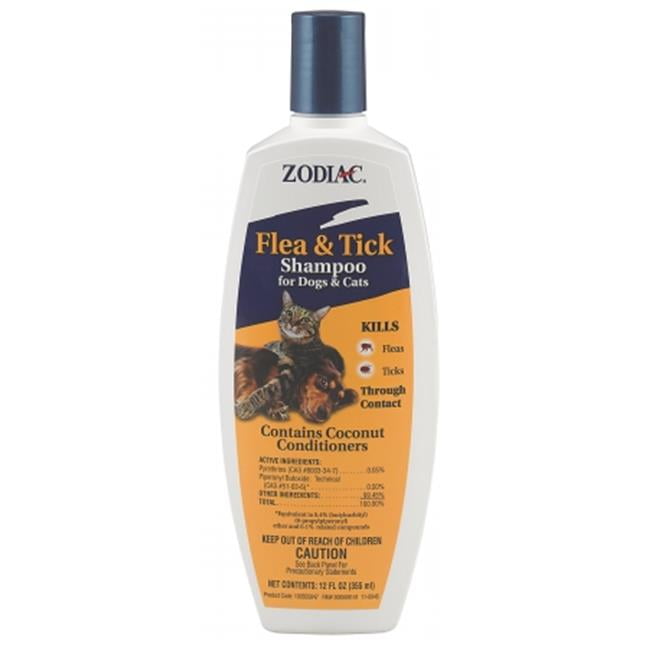 Zodiac Flea and Tick Shampoo for Dogs and Cats, 12 oz