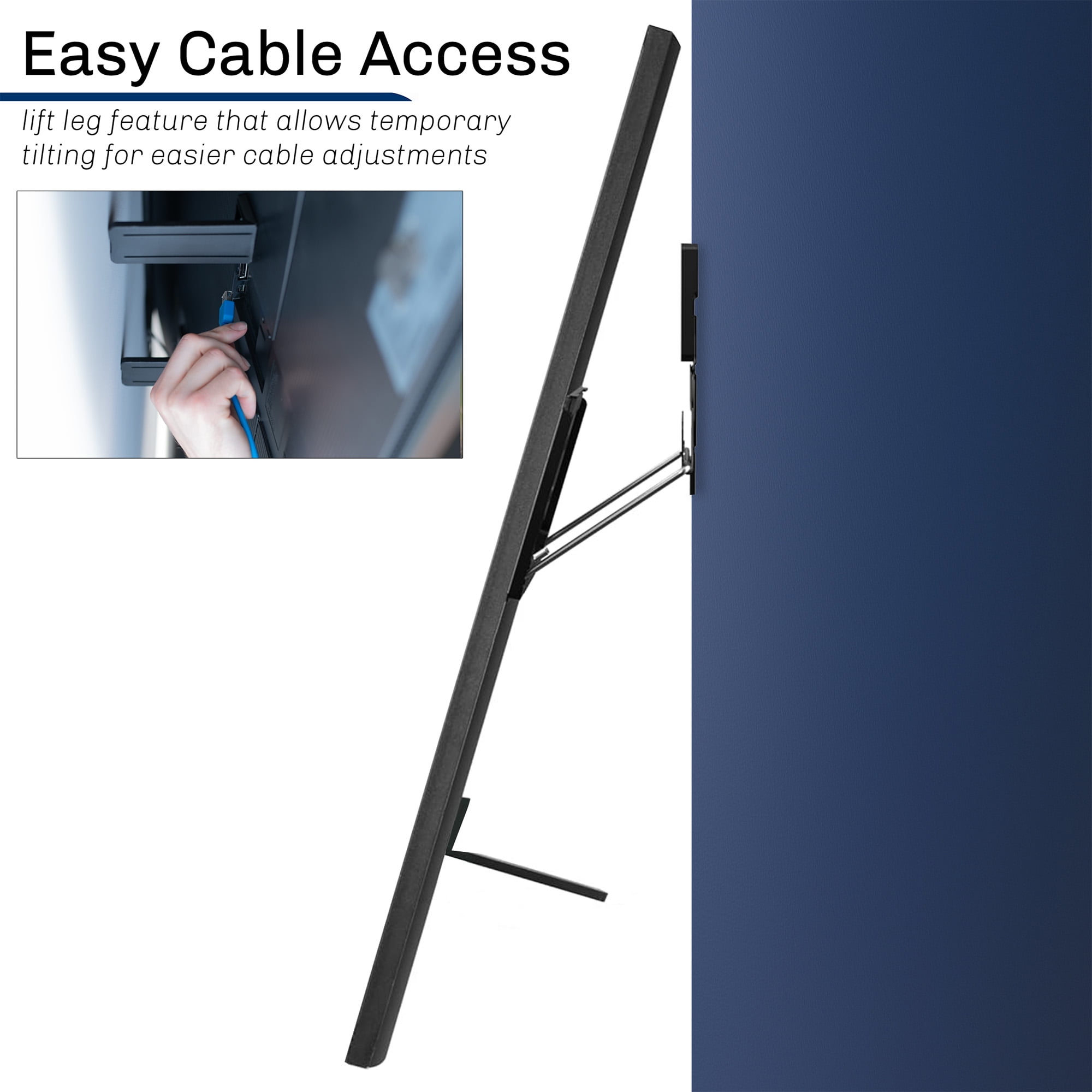 VIVO Universal Micro-Gap TV Wall Mount for up to 90 inch Screens