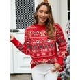 thumbnail image 3 of IFFEI Chandail de Noël Laid pour Femmes Imprimé Original Col Rond Festival, 3 of 7
