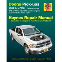 Dodge Full-size V6 & V8 Gas & Cummins turbo-diesel pick-ups (09-18) Haynes Repair Manual ^