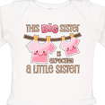 thumbnail image 4 of Inktastic This Big Sister is Expecting a Little Sister Girls Long Sleeve Baby Bodysuit, 4 of 5