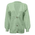 thumbnail image 4 of Bibifish Womens Cardigan Sweaters Button Down Long Sleeve Open Front Sweaters Casual Oversized Soft Lightweight Cozy Ladies Yarn Tops, 4 of 6