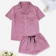 thumbnail image 1 of Conjunto de pijama de seda de gran tamaño para mujer, ropa de casa informal sexy de verano, fina, 1 of 5