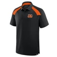 thumbnail image 2 of Men's Fanatics Black Cincinnati Bengals Back Around Raglan Polo, 2 of 3