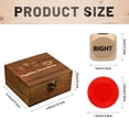 thumbnail image 2 of Juego de dados Pagather con 3 dados de madera y 48 fichas en caja, 2 of 6