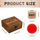 thumbnail image 2 of Juego de dados Pagather con 3 dados de madera y 48 fichas en caja, 2 of 6