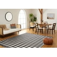 thumbnail image 3 of SAFAVIEH Striped Kilim Ulric Striped Area Rug, Black/Ivory, 8' x 10', 3 of 9