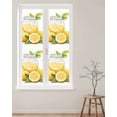 thumbnail image 2 of Window Privacy Film Lemon Stained Glass Window Film Decorative Sun Block Window Cover Summer Fruit Nature Country Watercolor Yellow Window Clings Static Adhesive Sticker for Bathroom 29.5"x118", 2 of 7