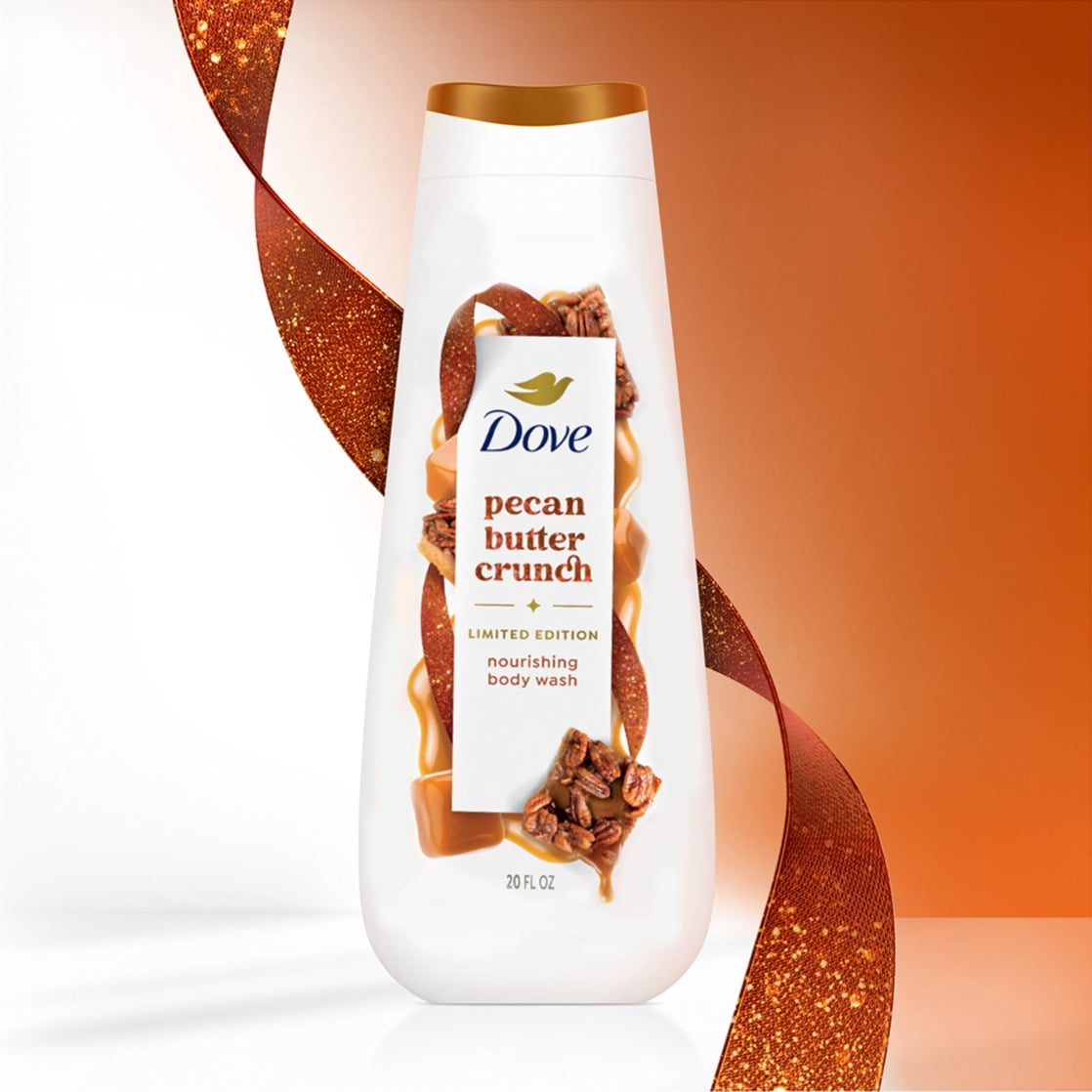 (2 pack) Dove Limited Edition Holiday Treats Body Wash For Deep Nourishment Pecan Buttercrunch ,20 fl oz