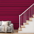 thumbnail image 3 of Peel and Stick Wallpaper Bold Horizontal Stripes Black Self Adhesive Removable Renter Friendly Contact Paper for Bedroom 17.7in x 118in, 3 of 8