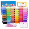 thumbnail image 1 of Barro para modelar de secado al aire Yokumio, 48 colores con 2 blancos extra y herramientas, 1 of 8