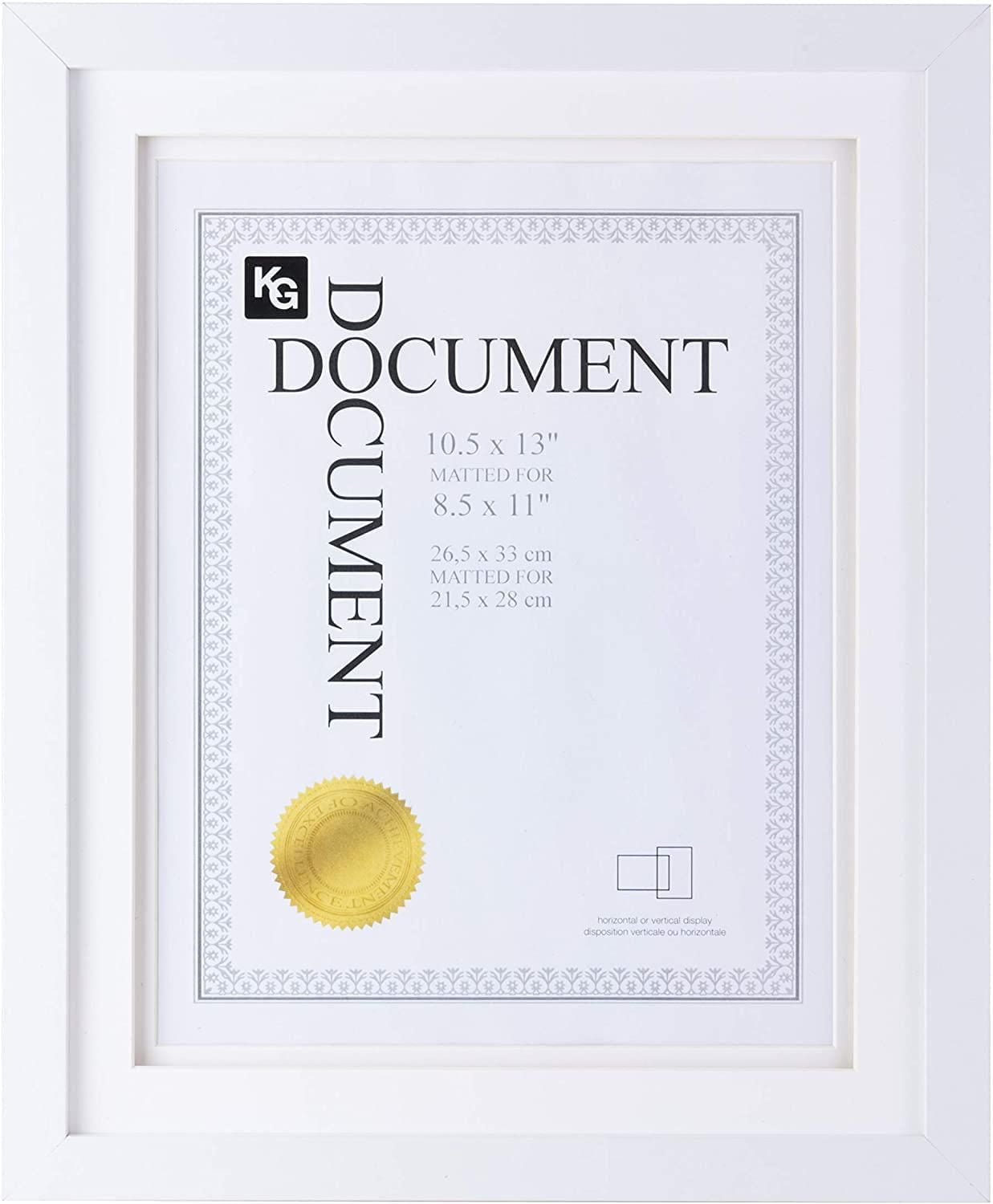 kieragrace KG Morgan Double Mat Frame – 10.5-Inch by 13-Inch, White