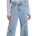 thumbnail image 5 of JGNGSHN Baggy High Waisted Denim jeans for Women Trendy Straight Leg Ripped Denim Pant Comfy Distressed Denim Pants, 5 of 6