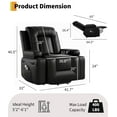 thumbnail image 2 of Oversized Power Lift Recliner Chair - Heat and Massage, PU Leather Electric Lift Recliner for Elderly & Mobility Impaired,Heavy Duty Lift Chair, 2 of 8