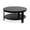 Black, variant on Kate and Laurel Foxford Modern Tiered Round Coffee Table for Living Room Decor, 34x34x17, Black