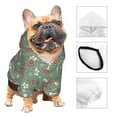 thumbnail image 3 of Goofa Retro Hippie Groovy Mushroom Pattern Small Dog Sweater Hoodies Pet Grey Hooded Soft Fleece Sweatshirts with Pocket Fall Winter Puppy Cat Sweaters Warm Clothes-Medium, 3 of 8