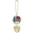thumbnail image 1 of Paris Airship France Eiffel Tower Landscape Car Keychain Angel Wing Pendant, 1 of 4