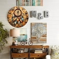 thumbnail image 4 of Bohemian Dreamcatcher Wall Clock Feather Decor 10-Inch Silent Wooden Wall Clock, Battery Operated (AA Batteries Not Included), Artistic Home Decor, 4 of 7