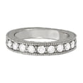thumbnail image 3 of Mauli Jewels Rings for Women 1 Carat Channel Prong Setting Diamond Wedding Band 4-prong 10K Solid White Gold, 3 of 4