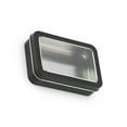 thumbnail image 2 of stanreset Metal Rectangle Storage Window Case Sealing Organizer Packaging Box Money Jewelry Necklace Coin Key Traveling Window black 107*73*25mm, 2 of 6