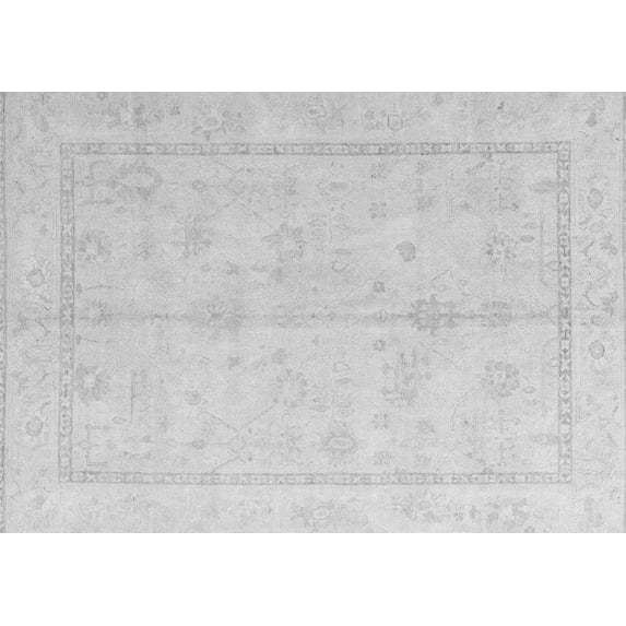 Ahgly Company Indoor Rectangle Oriental Gray Traditional Area Rugs, 8' x 12'