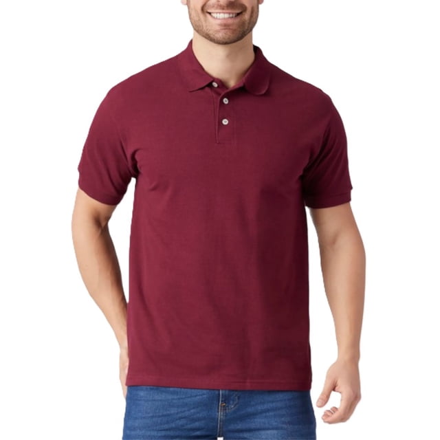 Playera Polo para Caballero 100% Algodón Marca Optima – Vino