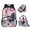 Horse Cherry Blossom, variant on Binienty 3 Piece Backpack Set for Boys Soccer Schoolbag with Lunch Box Pencil Case Fire Flame Design Middle School Students Shoulder Bookbag with Laptop Compartment Anti Thief Travel Rucksack