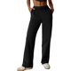 thumbnail image 1 of Pantalones deportivos de invierno con bolsillos para mujer, cintura elástica, con forro difuso, pierna recta, 1 of 4
