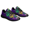 thumbnail image 6 of Happy Mardi Gras Beads And Bling It's A Mardi Gras Thing Shoes Sneakers Black Size 4.5, 6 of 7