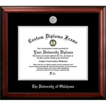 University of Oklahoma 17w x 14h Silver Embossed Diploma Frame