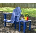 thumbnail image 2 of Linon Adirondack Oval End Table, Blue, 2 of 14