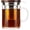 1, variant on Cup with Infuser Walnut Lid&Handle, Glass  Cups with Wide Mouth  Capacity, Stainless Steel  Infuser Mug for Loose Leaf  Steeping(14oz/400ml)