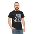 thumbnail image 3 of Mens Reel Cool Dad T-Shirt, Funny Fathers Day Fishing Shirt Gift Black Tee, 3 of 5