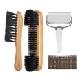 thumbnail image 5 of Billiards Pool Table Rail Brush Set with Felt Sticky Roller, Wooden Cleaning Brush Brown 4PCS, 5 of 8