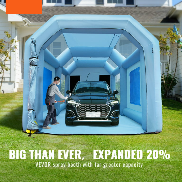 BENTISM Inflatable Paint Booth 30x20x13ft Inflatable Spray Booth Car Paint  Tent with 950W+1100W Filter System Blower - Yahoo Shopping