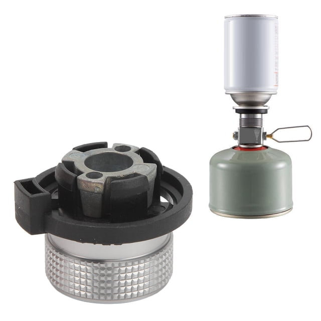 Butane Gas Stove Adapter, IPB Lightweight Butane Gas Canister Adapter Portable Rustproof Durable for Camp Backpacking Hunting Barbecue