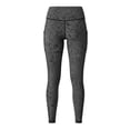 thumbnail image 4 of Riforla Womens Leggings with Pocket High Waist Seamless Outdoor Non See Through Capris Fitness Running with Pockets Pants for Women Grey M, 4 of 5