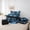 Blue, variant on Erosebridal Teens Magical Dragon Twin Bedding Sets 7-Piece,Boys Girls Chic Floral Roses Bedding Comforter Set,Black Pink,Black Reversible