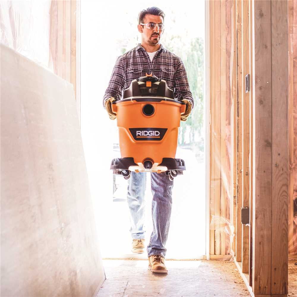 RIDGID Canister Vacuum Cleaner - Long-lasting Motor