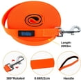 thumbnail image 4 of Vivifying Long Dog Leash, 20ft Waterproof Dog Training Leash for Outside, Durable PVC Long Line Lead with Padded Handle for Recall Training, Hiking, Swimming, Beach and Lake (Orange), 4 of 7