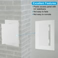 thumbnail image 3 of 6x5 inch(145x115mm) Removable Hinged Access Panel, ABS Plumbing Access Doors Easy Wall Hole Cover, White, 3 of 6